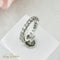 Bague 50 Bague mémoire en or blanc 750 et 22 diamants 58 Facettes 2525