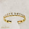 Bague 61.5 Bague demi-alliance en or jaune 18 carats avec diamants 58 Facettes 2506