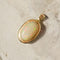 Pendentif Pendentif opale australienne cabochon en or jaune 14 carats 58 Facettes 2618