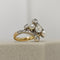 Bague 50 Bague ancienne - Cocktail en or jaune et blanc avec perles et diamants 58 Facettes 2922
