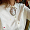 Broche Broche camée ancienne en or gris et argent, diamants taille brillant 58 Facettes REF23123-155