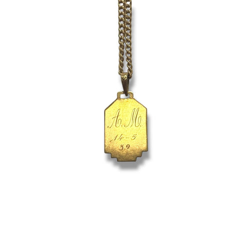 Pendentif Médaille religieuse Vierge en nacre en or jaune 18K 58 Facettes REF24066-229
