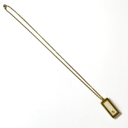 Collier Pascal Morabito - Collier « rectangle » en résine avec diamant 58 Facettes 2399-120