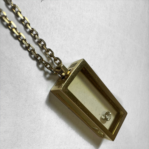 Collier Pascal Morabito - Collier « rectangle » en résine avec diamant 58 Facettes 2399-120