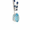 Collier Collier pendentif vintage en or blanc 18 carats avec aigue-marine, diamants et saphirs 58 Facettes