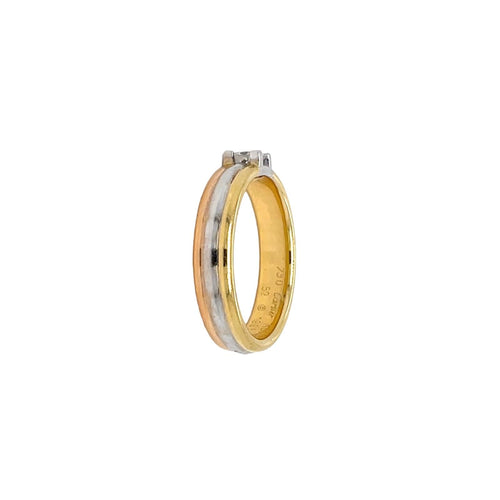 Bague 52 Cartier Trinity - Bague solitaire en or 18 carats et diamant 58 Facettes