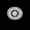 Bague 50 Bague bombe vintage en or blanc 18k et diamants 58 Facettes
