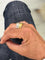 Bague 55 Faraone Gioielli - Bague bandeau en or jaune et blanc 18 kt et diamants 58 Facettes