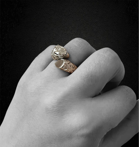 Bague 53 Bague serpent - Or blanc 18 carats et diamants 58 Facettes