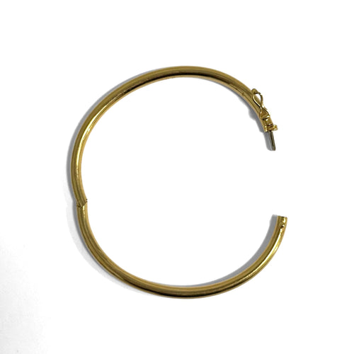 Bracelet Bracelet jonc ouvrant moyen modèle en or jaune 18k 58 Facettes REF2568-336