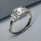 Bague 53 Bague Art Déco en or gris 750 et diamant 0,73 ct 58 Facettes