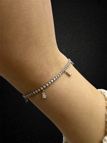 Bracelet Bracelet tennis - Bracelet en or blanc 18 carats et diamants 1,66 ct 58 Facettes