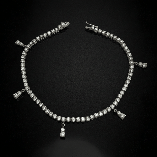 Bracelet Bracelet tennis - Bracelet en or blanc 18 carats et diamants 1,66 ct 58 Facettes