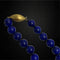 Collier Collier - 61 perles de lapis-lazuli et fermoir en or jaune 18 carats 58 Facettes