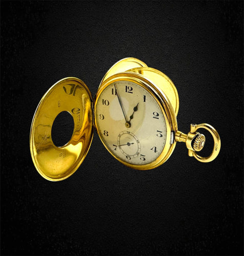 Montre Baume et Mercier - Montre de poche « œil-de-bœuf » en or 18K 58 Facettes