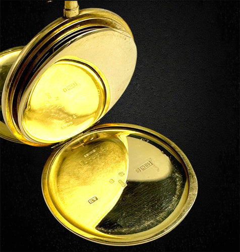 Montre Baume et Mercier - Montre de poche « œil-de-bœuf » en or 18K 58 Facettes