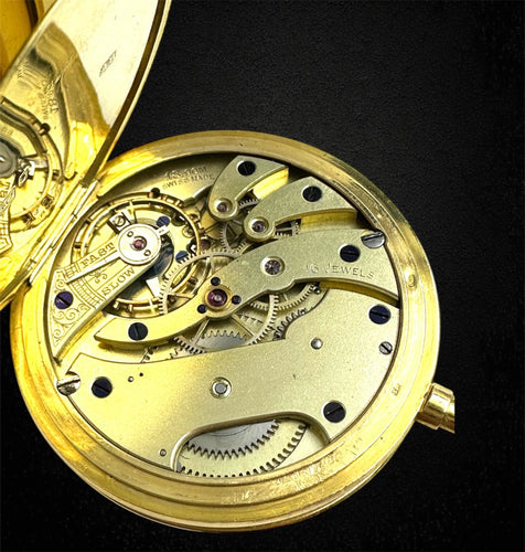 Montre Baume et Mercier - Montre de poche « œil-de-bœuf » en or 18K 58 Facettes