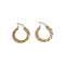 Boucles d'oreilles Créoles torsadées en or jaune 18K 58 Facettes