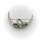 Broche Broche lune croissante à nœud en or et argent, diamants taille ancienne 58 Facettes