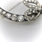 Broche Broche lune croissante à nœud en or et argent, diamants taille ancienne 58 Facettes