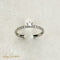 Bague 52.5 Bague halo en platine 950 avec brillants 0,30 ct 58 Facettes 2821