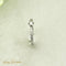 Bague 52.5 Bague halo en platine 950 avec brillants 0,30 ct 58 Facettes 2821