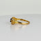 Bague 53 Bague vintage en or jaune 18k avec saphirs marquise et diamants 58 Facettes 2601005