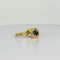 Bague 53 Bague vintage en or jaune 18k avec saphirs marquise et diamants 58 Facettes 2601005