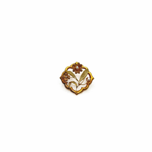 Broche Broche florale Art nouveau à perles 58 Facettes REF24002-166