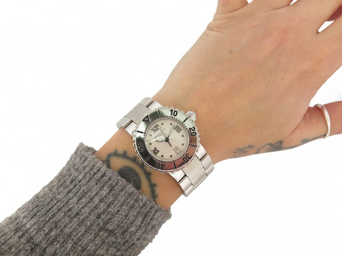 Montre Chaumet Class One - Montre quartz 33 mm en acier palladié 58 Facettes 271156