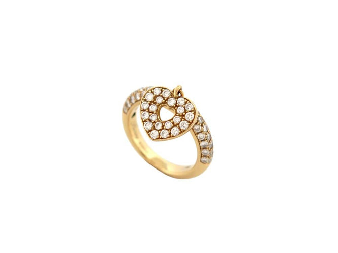 Bague 52 Poiray Cœur Secret - Bague en or jaune 18k et diamants 58 Facettes 267698