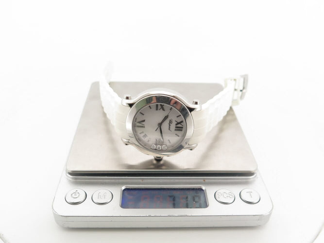 Montre Chopard Happy Sport - Montre quartz 36 mm en acier avec diamants 58 Facettes 271299