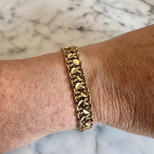 Bracelet Bracelet « Grains de café » en or jaune 18K 58 Facettes REF2377-106