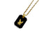 Pendentif Pendentif en onyx et or jaune 18 carats 58 Facettes REF24037D-201