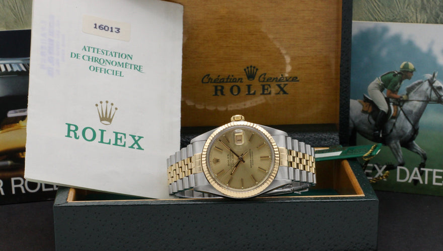 Montre Rolex Datejust 16013 - Montre 36 mm (1987) avec boîte et papiers 58 Facettes ROL/DJ1/1067
