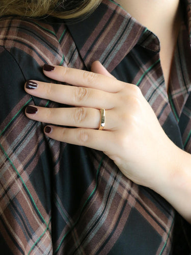 Bague 56 Dinh Van x Pierre Cardin - Bague carrée en or jaune 18k 58 Facettes 1176.2