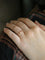 Bague 51 Alliance - Demi-alliance en or jaune 18 carats, diamants et tourmalines roses 58 Facettes 1186.2