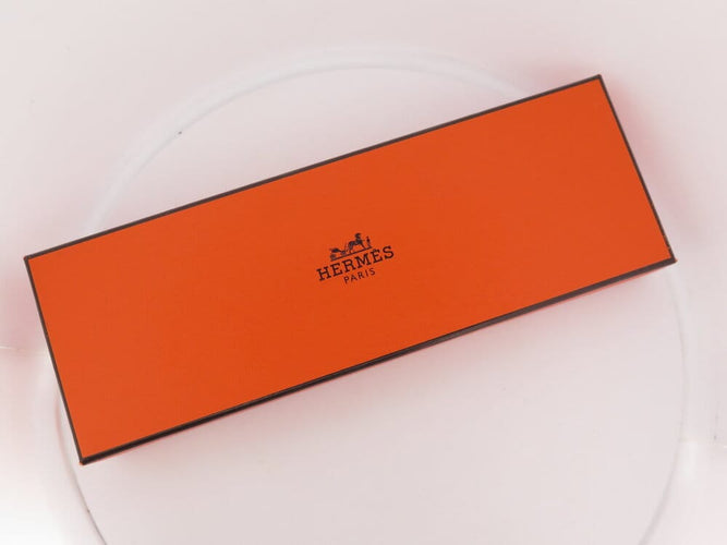 Bracelet Hermès Olga Amulette - Bracelet en cuir Barenia et acier palladié 58 Facettes 265386