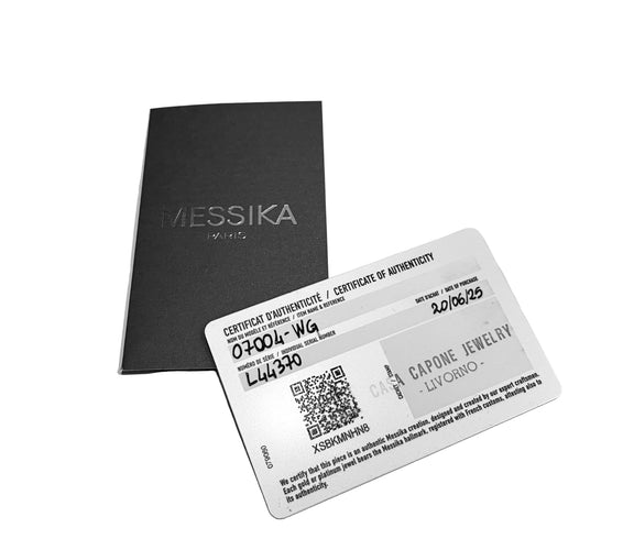 Boucles d'oreilles MESSIKA - MY TWIN 1+2 - Boucles d'oreilles asymétriques en or blanc et diamants 58 Facettes 58FC11