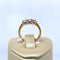 Bague 54 Bague trois pierres en or jaune 18 carats, taille 54 58 Facettes 250154