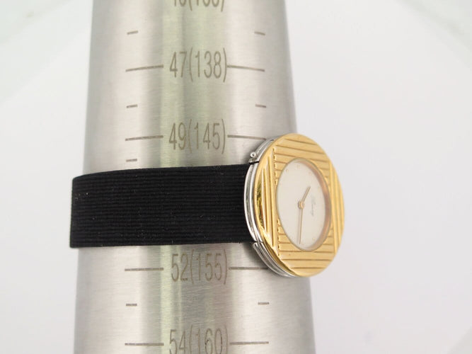 Montre Poiray Ma Première Ronde - Montre quartz 30 mm en or jaune 18K et acier 58 Facettes 272480