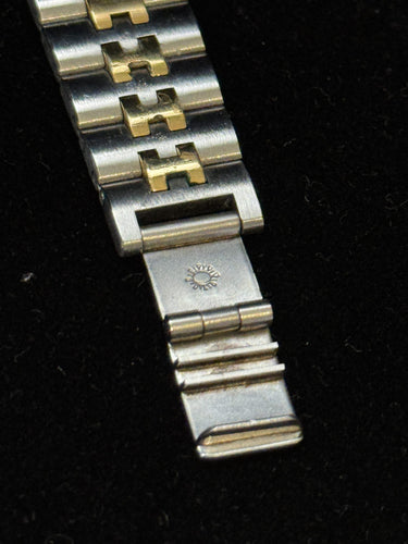 Montre Hermès Clipper - Montre vintage quartz en or et acier 58 Facettes