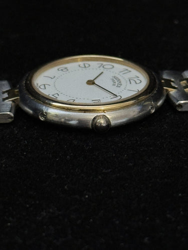 Montre Hermès Clipper - Montre vintage quartz en or et acier 58 Facettes