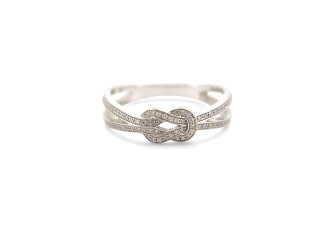 Bague 53 FRED Chance Infinie - Bague en or blanc 18k et diamants, taille 53 58 Facettes 271716