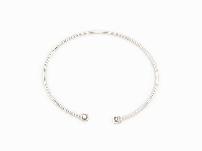 Bracelet Dinh Van Le Cube Diamant - Bracelet en or blanc 18k et diamants 58 Facettes 271714