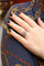 Bague 57.5 Bague Art déco en or 18 carats et platine, diamants et rubis calibrés 58 Facettes 882