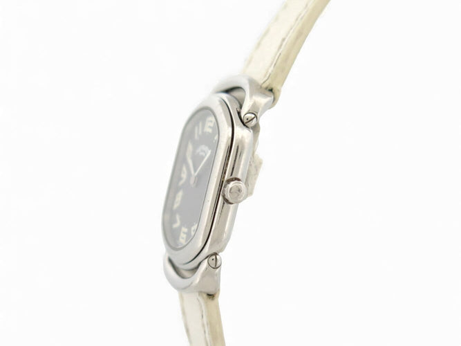 Montre Hermès Rallye RA1.210 - Montre à quartz femme en acier palladié 58 Facettes 271722