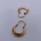 Boucles d'oreilles Boucles d’oreilles créoles texturées en or jaune 18K 1,14 g 58 Facettes 250013