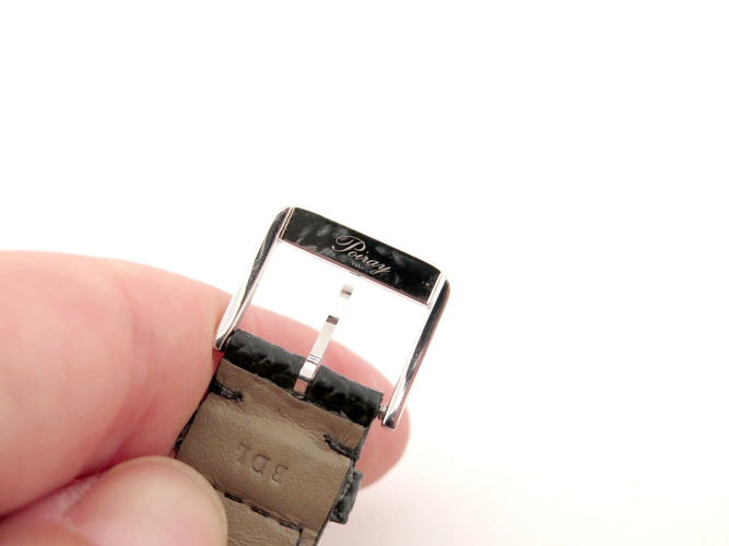 Montre Poiray Rive Droite - Montre quartz 31 mm en acier, bracelet cuir 58 Facettes 271816