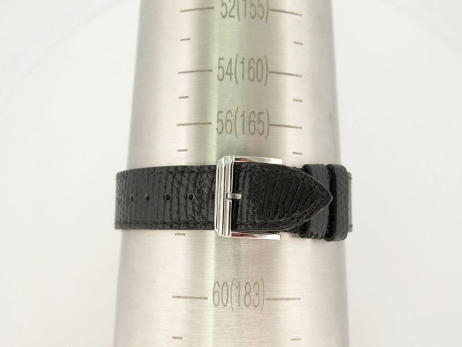 Montre Poiray Rive Droite - Montre quartz 31 mm en acier, bracelet cuir 58 Facettes 271816